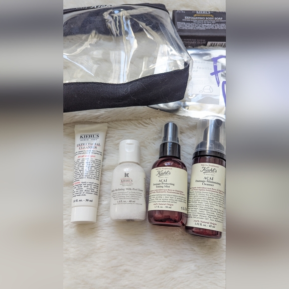10pc KIEHL'S Ultra Facial/ Acai Antioxidant All About Face Care Set - Picture 2 of 5